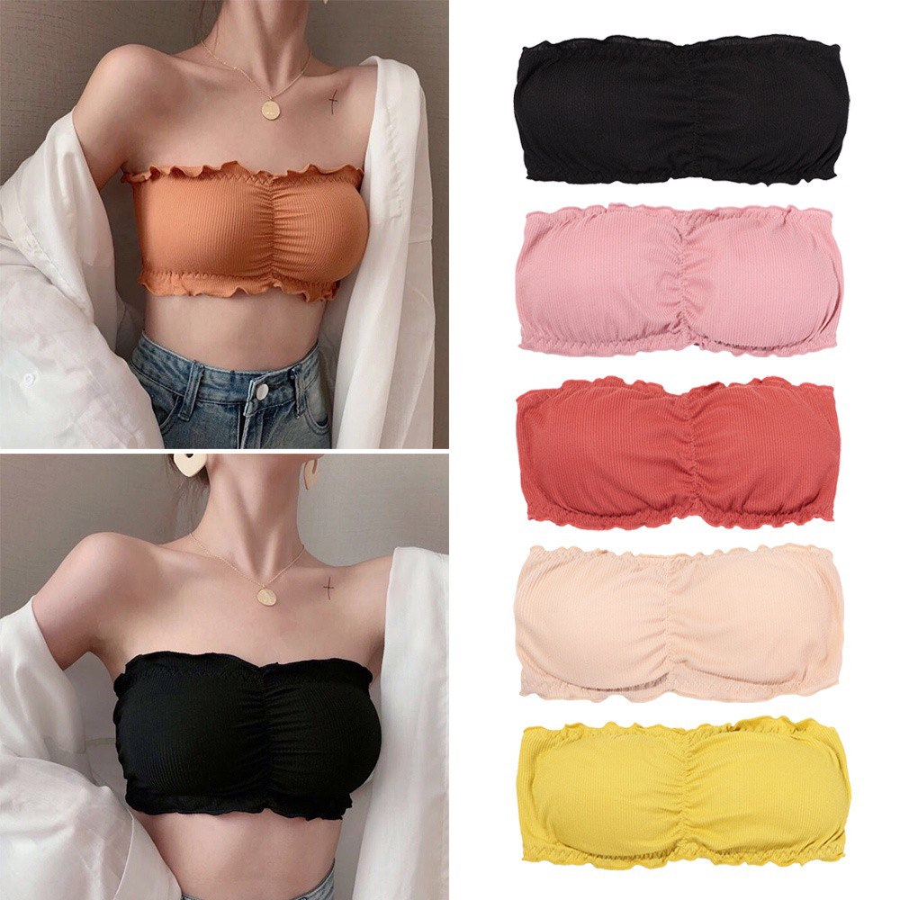 Áo ngực không dây không gọng có mút nâng ngực thời trang quyến rũ cho nữ