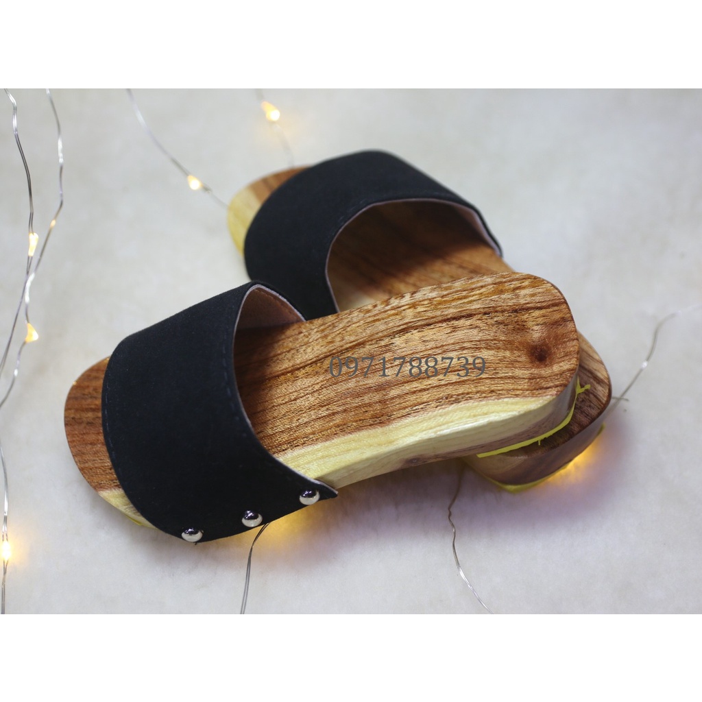 Guốc mộc gỗ xoan cho bé