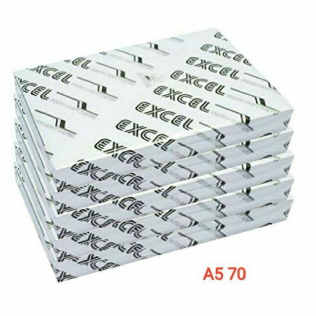 Giấy A5 Excel 70gsm được sử dụng ưa chuộng