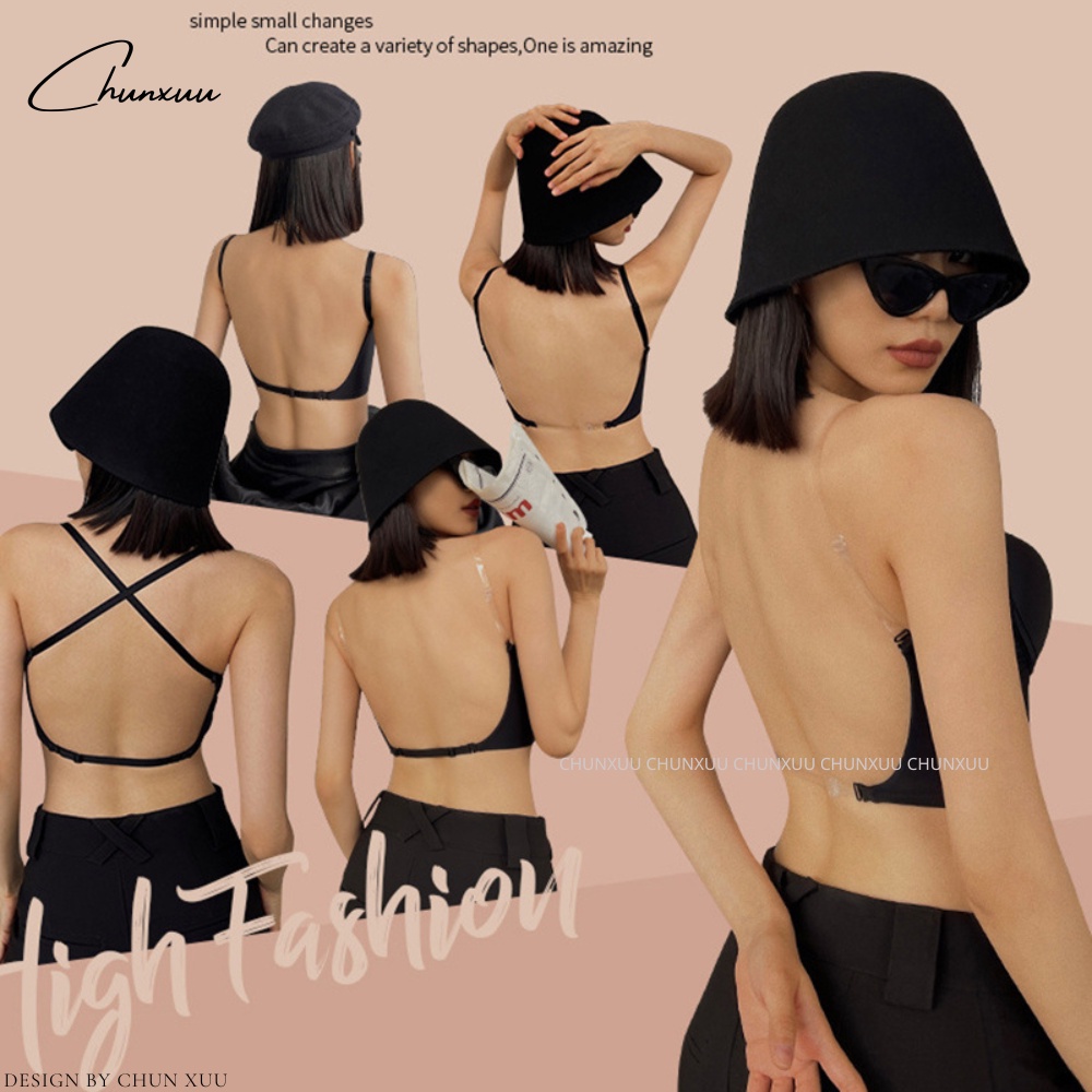 Áo lót nâng ngực có gọng mặc hở lưng ChunXuu vải su mát lạnh dây áo mặc nhiều kiểu -AV51