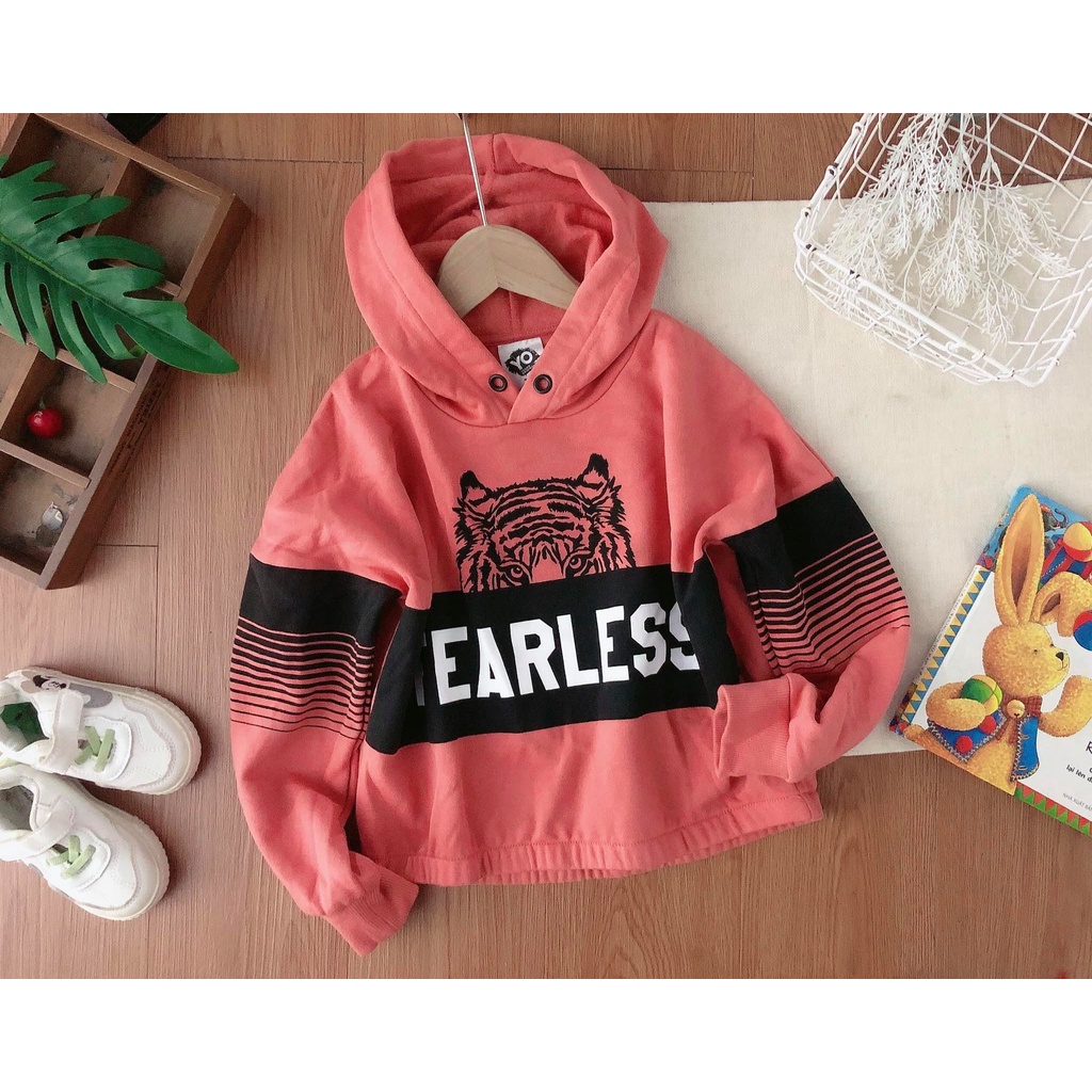 Áo nỉ hoodie mặt hổ cam