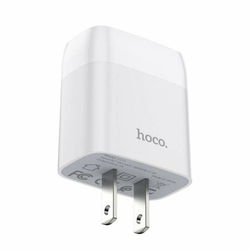 ✔CHÍNH HÃNG✔Cốc sạc nhanh 1 cổng USB C72 Hoco-Dòng điện ra 2.1A.Củ sạc nhanh cho IPhone/IPad/Xiaomi/Oppo/Huawei,Samsung