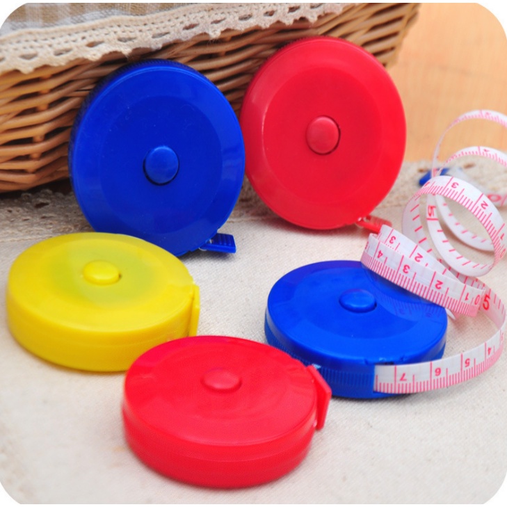 Thước dây cuộn 1.5m đo quần áo, chỉ số cơ thể nhỏ gọn tiện lợi