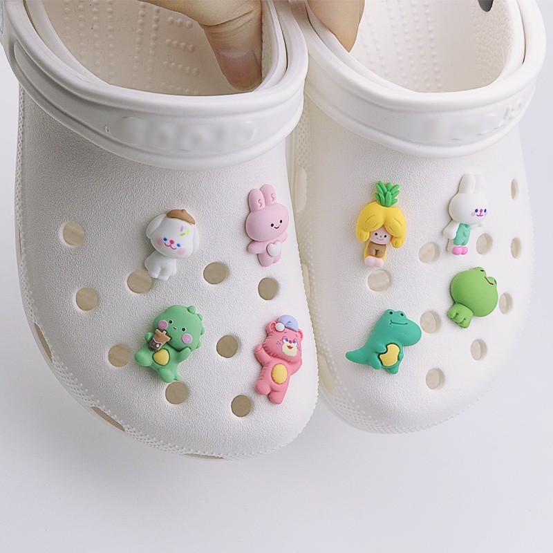 ☁️Phim Hoạt Hình 8 Cái☁️Phụ Kiện Khóa Giày diy Dễ Thương Cho Bé