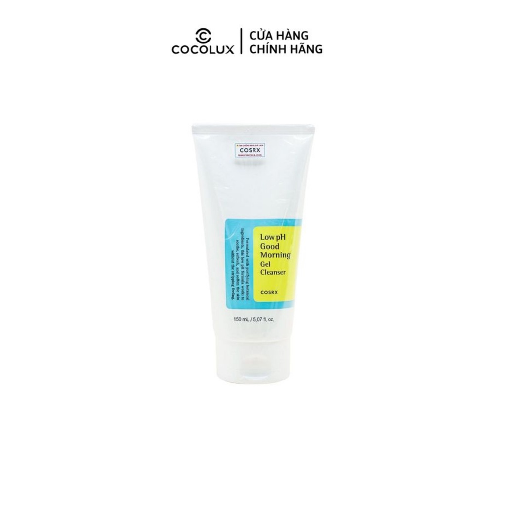 [Mã 55FMCGSALE1 giảm 10% đơn 250K] [CoCoLux] Sữa rửa mặt COSRX Low pH Good Morning Gel Cleanser 150ml