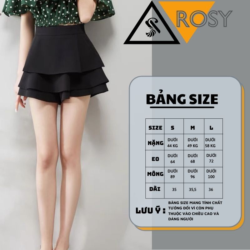 Chân váy xòe 3 tầng dáng ngắn lưng cạp cao chất voan mềm mịn