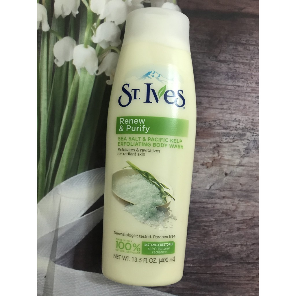 [Mã 400mlMC]Sữa Tắm Chăm Sóc Da Nhập Khẩu Từ Mỹ ST. IVES BODY WAS 400ml Hương Yến Mạch Và Bơ, Cam Chanh, Muối Biển | BigBuy360 - bigbuy360.vn