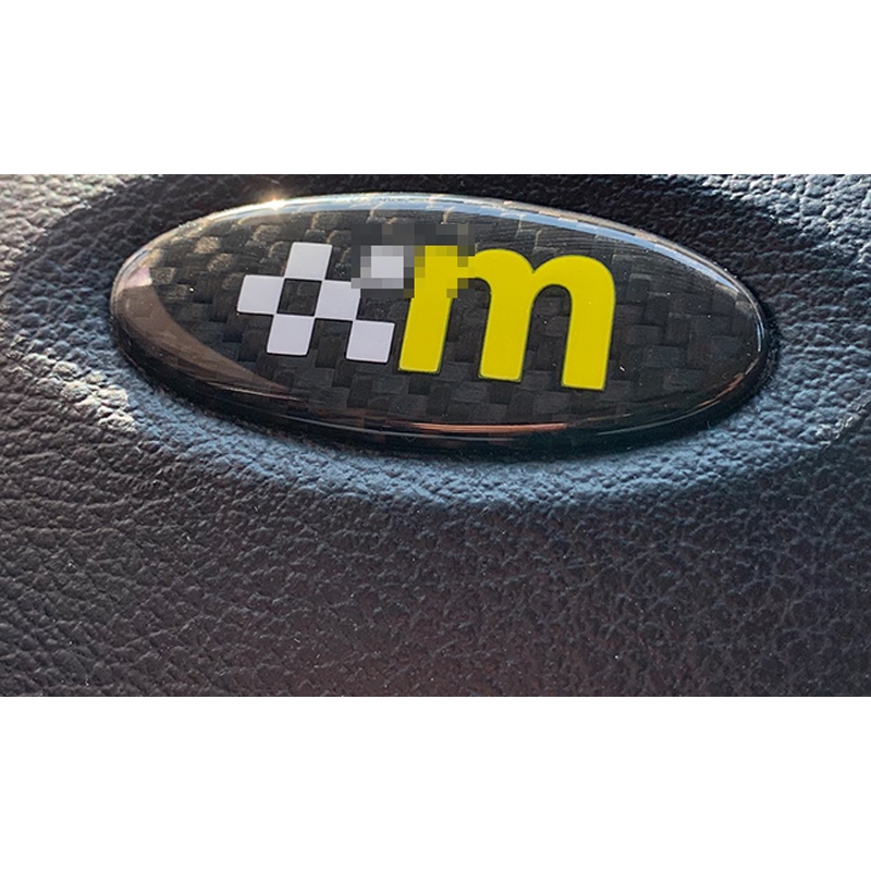 1 Miếng Dán Trang Trí Vô Lăng Xe Hơi FORD FOCUS MONDEO Bằng Sợi Carbon