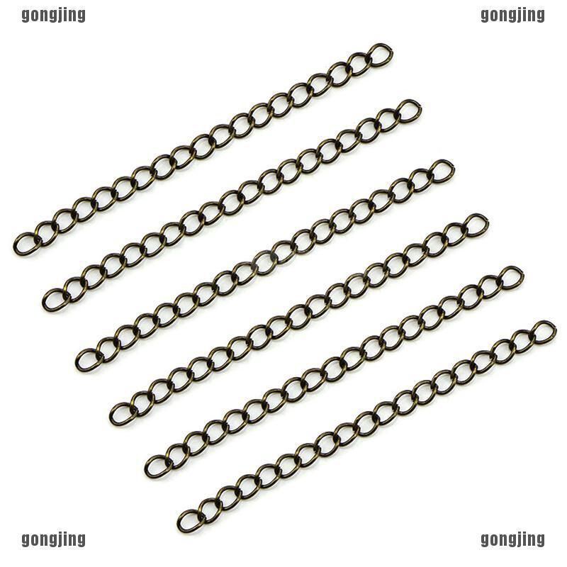 Xích tăng đơ phụ kiện vòng bán bịch 10đoạn size 0.3cm dài 3,4,7cm