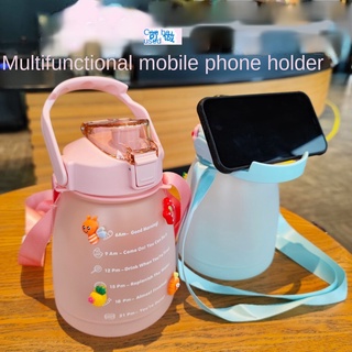 Bình Nước 1300Ml Có Miếng Dán Dễ Thương