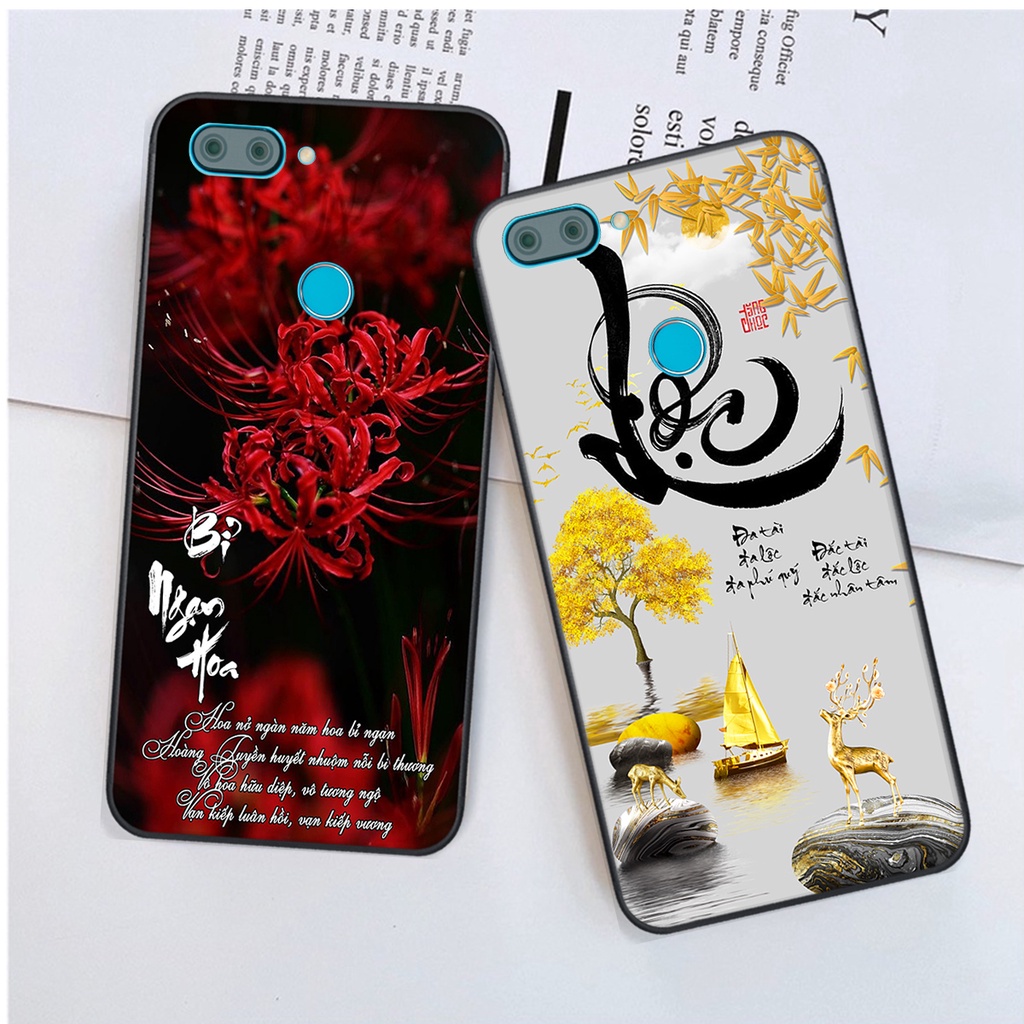 Ốp lưng Xiaomi MI 8 LITE in hình chữ tài chữ lộc, Cha Mẹ, bình an SIÊU ĐẸP
