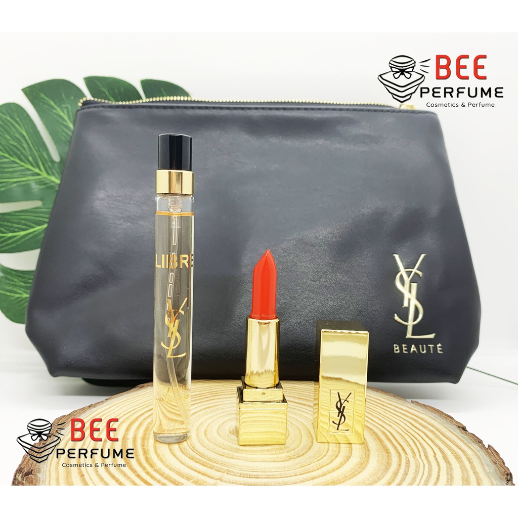 SET YSL nước hoa, son Yves Saint Laurent YSL sang trọng, nữ tính mẫu mới 2021 chính hãng Dutyfree [AUTH]