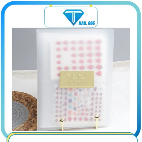 Sổ đựng sticker dán móng nail, album trưng mẫu sticker , để được 80 tấm