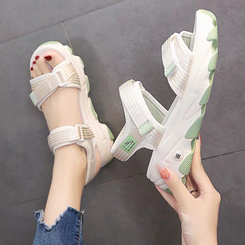 Sandal Hàn Quốc 2 quai mẫu mới 2020 ( Hàng Đẹp) Sandal học sinh 2 quai