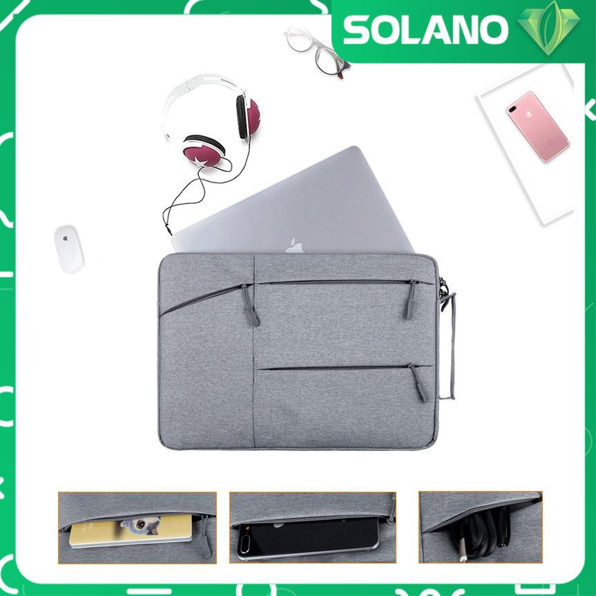 Túi chống sốc laptop SOLANO chống shock laptop, macbook nhiều ngăn chống nước lót đệm dày dặn TA-001048