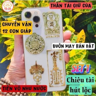 (Giao hàng từ 4c) miếng dán Linh Phù Tài Lộc May Mắn