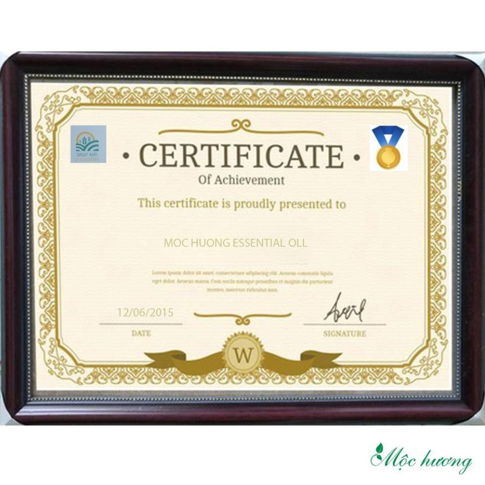 Combo 4 chai tinh dầu Mộc Hương nguyên chất có kiểm định