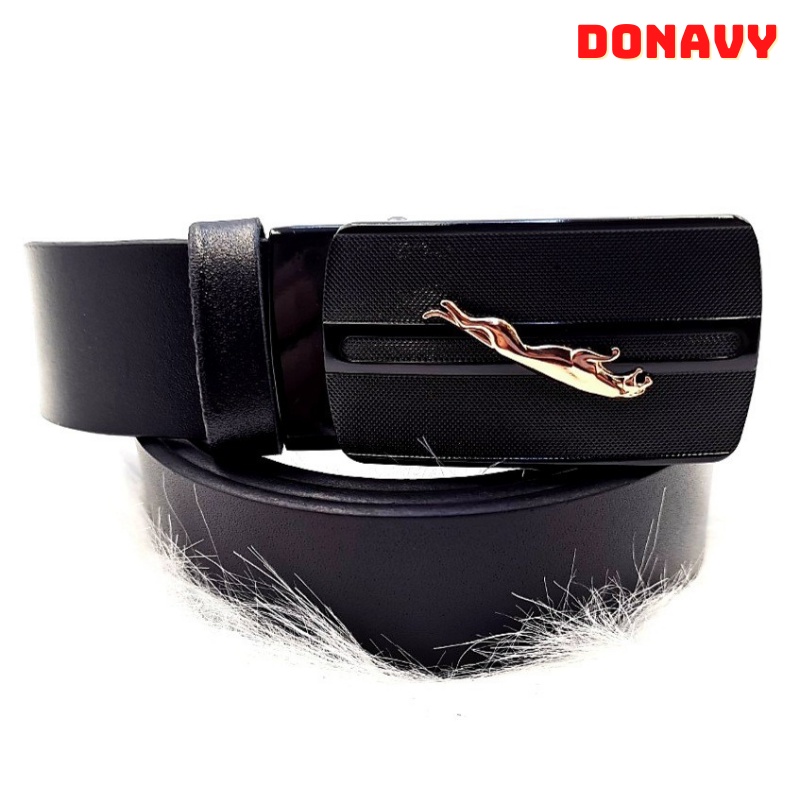 Thắt lưng nam da bò 100% DONAVY cao cấp, thiết kế hình báo khóa tự động cao cấp DO.TLBAO