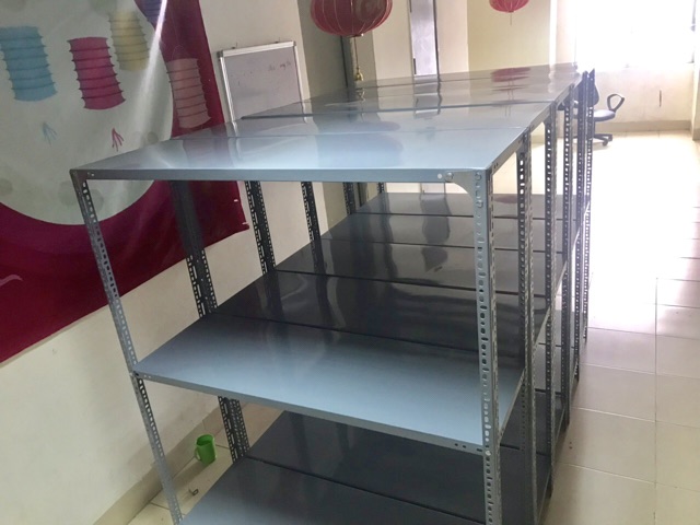 Kệ sắt v lỗ đa năng 3 tầng dài 1m, Rộng 0,3m cao 1m