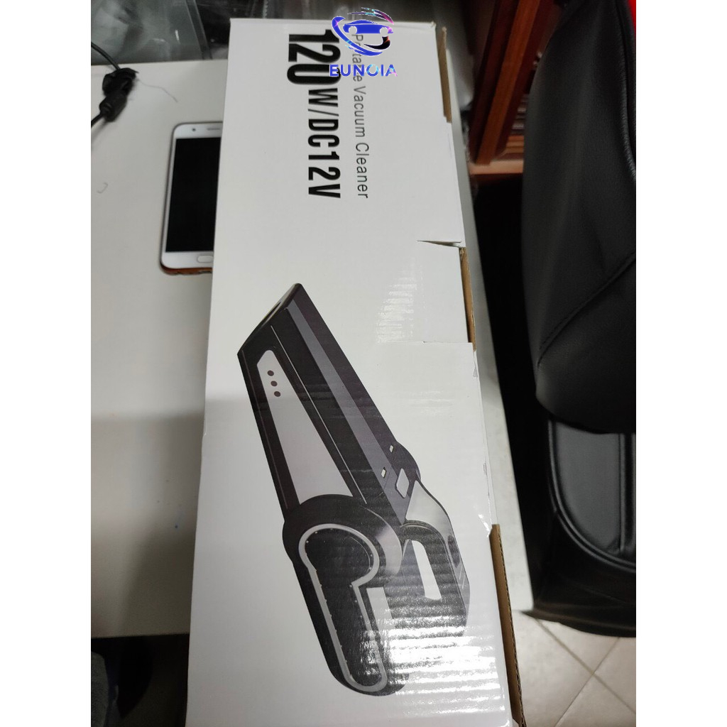 (4 in 1) Máy hút bụi kèm bơm lốp thế hệ mới, siêu khỏe, tích hợp đèn bin và đo áp suất lốp hàng cầm chắc tay DC12v