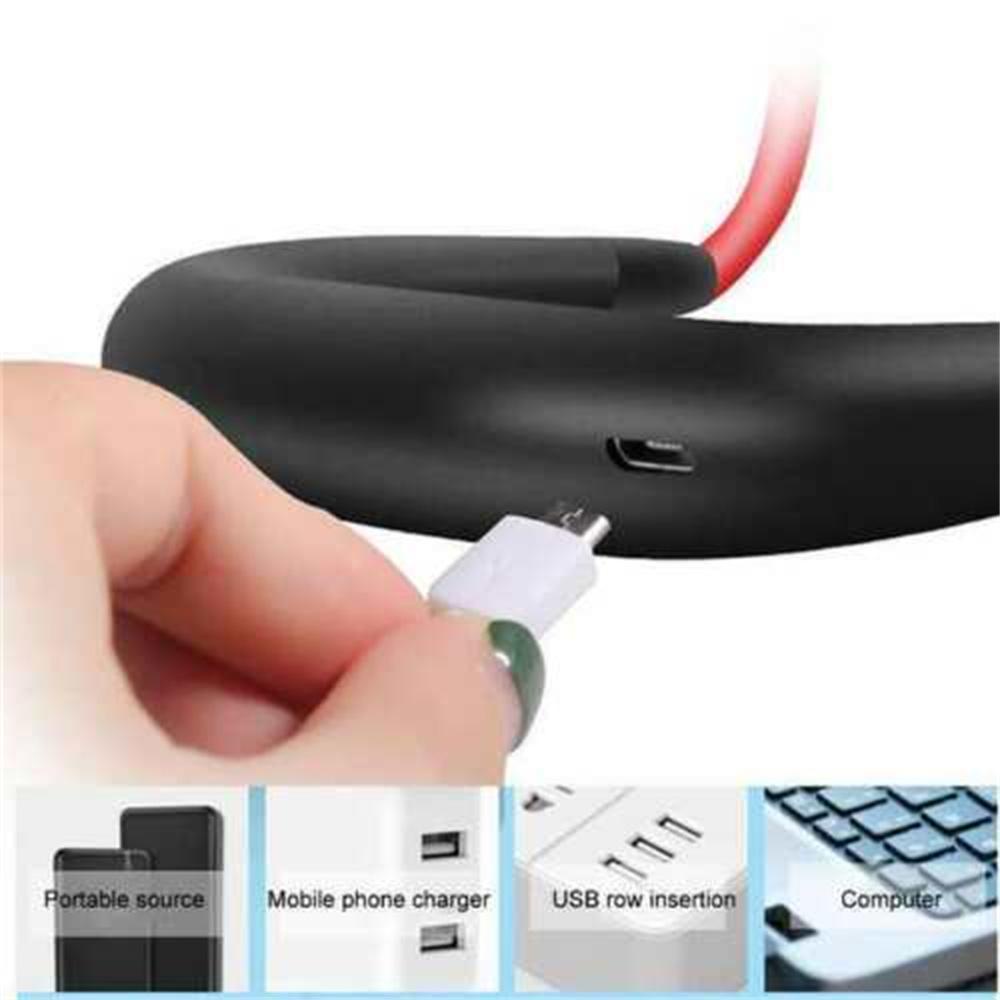 ESPO Quạt Mini USB Đeo Cổ 3 Tốc Độ Có Thể Điều Chỉnh Tiện Dụng