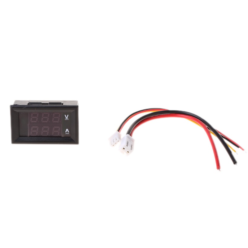 Vôn kế kỹ thuật số có đèn LED DC 0-100V 10A AMP dùng cho động cơ xe ô tô