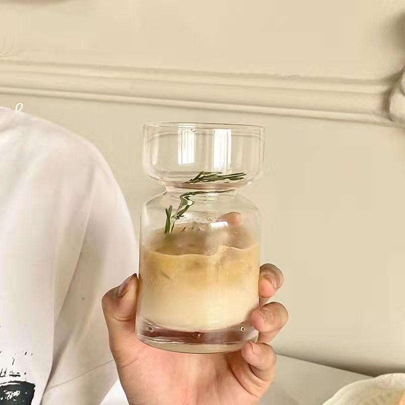 Ly Thủy Tinh Uống Cà Phê Phong Cách Mỹ Độc Đáo