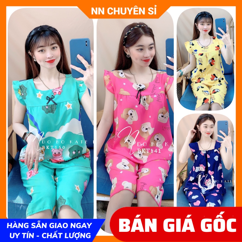 Đồ bộ kate lửng bèo cực xinh BKT ⚡Ảnh thật⚡ Đồ bộ nữ ⚡ Đồ bộ mặc nhà