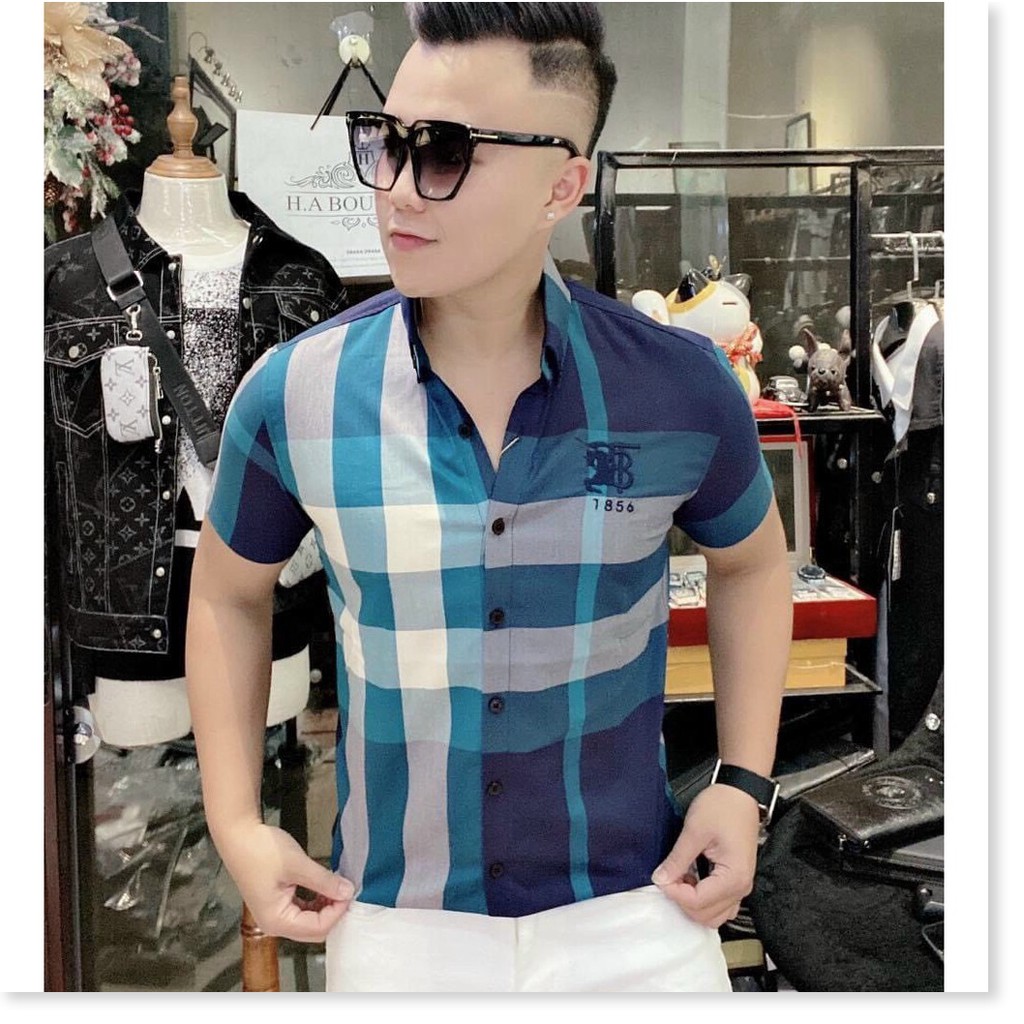 Áo Sơ Mi Nam Cao Cấp Hàn Quốc Họa Tiết Đẹp Vải Lụa Đẹp HP