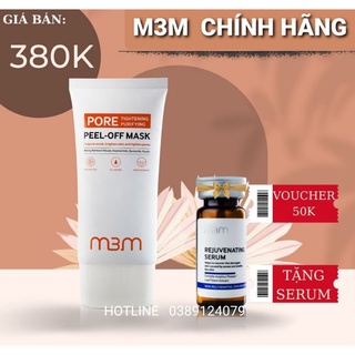 Mặt nạ feel off mask m3m chính hãng - tặng kèm serum m2 tế bào gốc dưỡng trắng 10ml