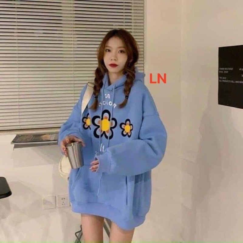 Áo hoodie ba bông hoa LN11