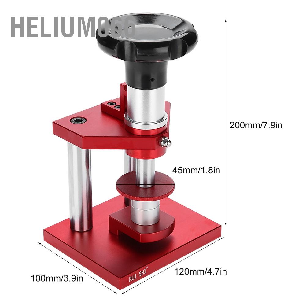 Loại vít Chính xác Bezel mặt sau đồng hồ Pha lê Dụng cụ bấm với 20 lần sửa chữa ép khuôn Helium066