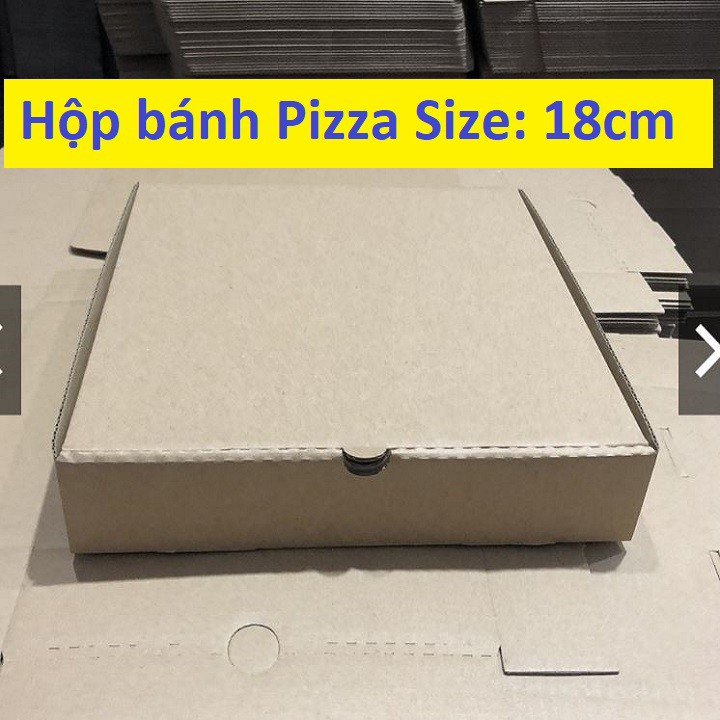 Hộp Pizza, Hộp bánh Pizza Size: 18x18x4cm