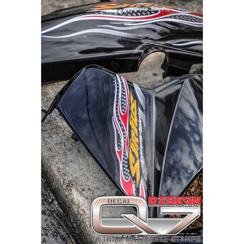 Tem Rời Sirius 110 LỬA ĐỎ ĐEN