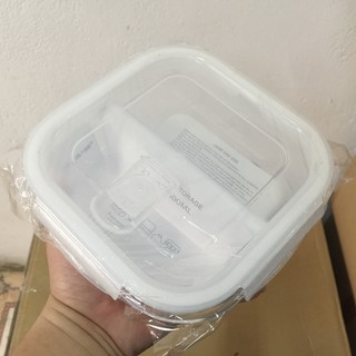 Hộp thủy tinh chia ngăn vuông IKOO GLASS 800ml - 101066