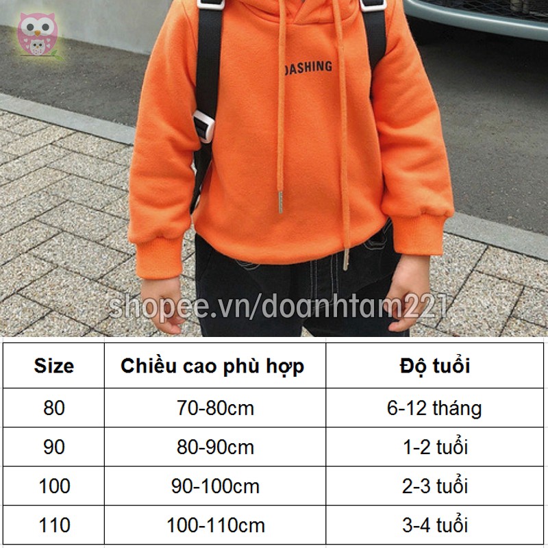 Áo nỉ có mũ (Hoodie) cho bé trai