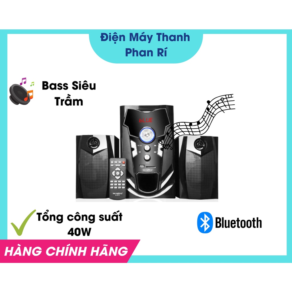 [Chính hãng] Loa vi tính, Loa Máy Tinh SOUNDMAX A970 Kết Nối Bluetooth, Nghe Nhạc Cực Hay