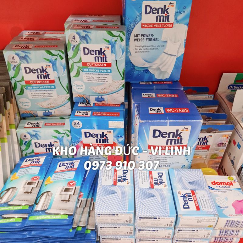 (Mẫu mới đủ bill Đức) MIẾNG GIẶT TẨY TRẮNG QUẦN ÁO DENKMIT