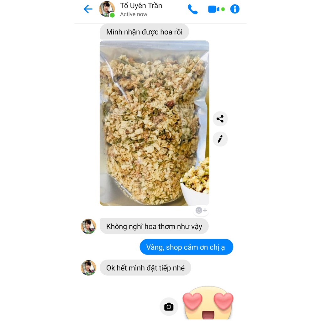 [CHÍNH HÃNG] Trà Giảm Cân Hoa Nhài Khô (Hoa Lài) Loại Đẹp 100g Giúp Thải Độc, Giảm Tích Mỡ, Hạ Huyết Áp
