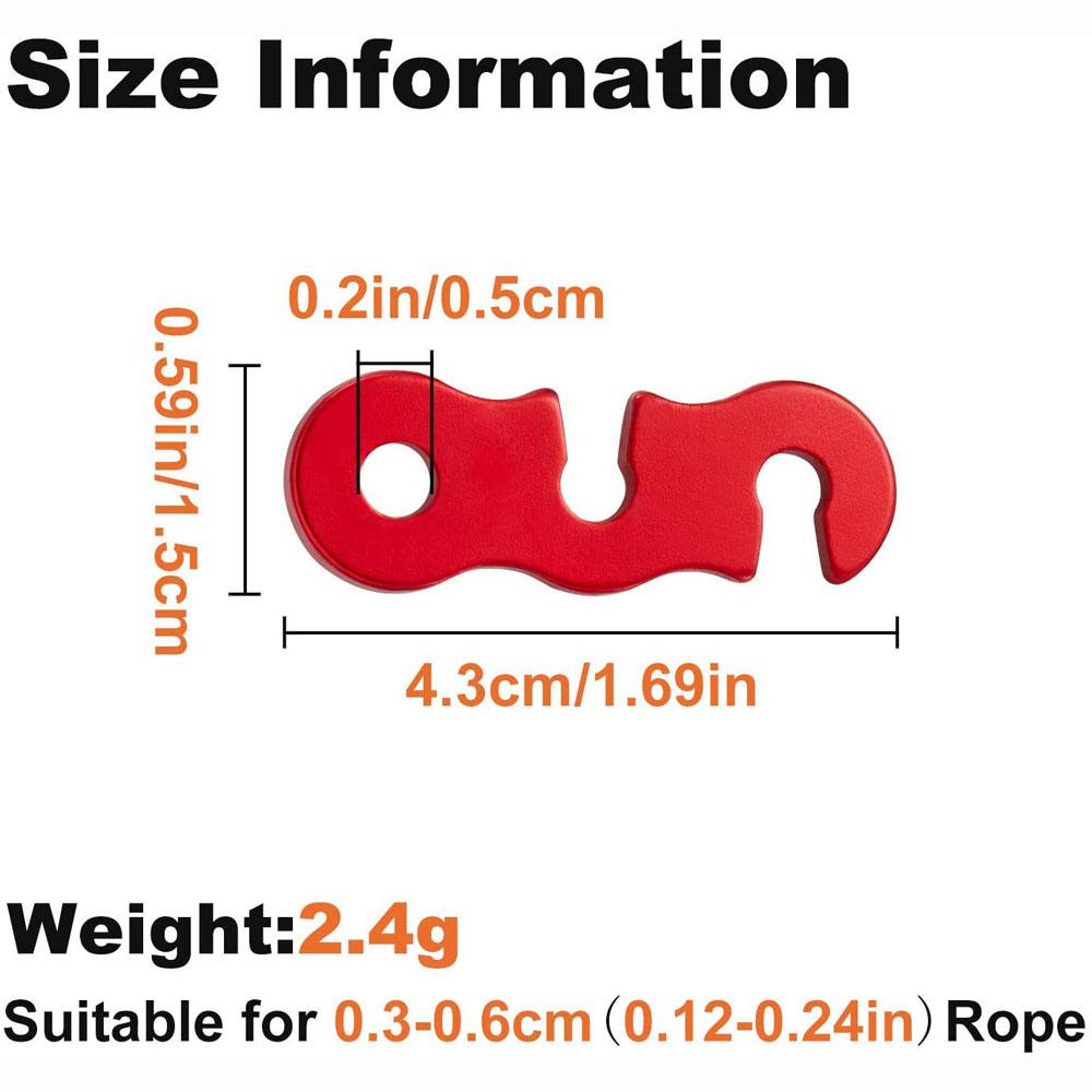 Danilo Dụng Cụ Điều Chỉnh Dây Lều Cắm Trại Bằng Hợp Kim Nhôm Siêu Nhẹ