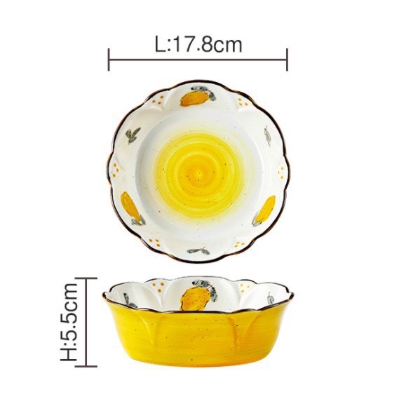 Tô Sứ decor bàn ăn 17,8cm - dung tích 450ml, đựng salad, tô ăn soup, đựng hoa quả cực xinh nhiều màu