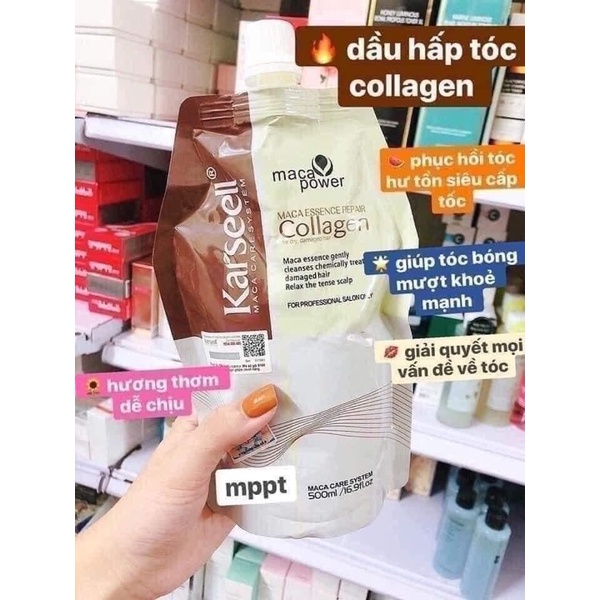 Hấp Tóc Siêu Mượt CollAgen 500ml.