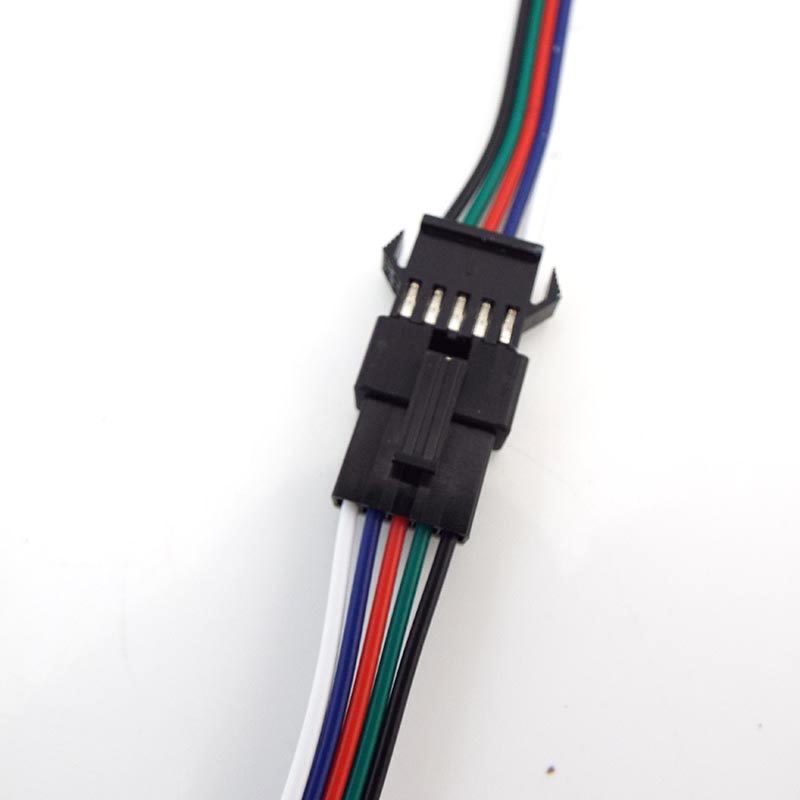 10 Cặp Dây Cáp Nối Nguồn 22 awg 80c 300v 3528 5050 rgb rgbw Chuyển Đổi sm jst male Sang female 2p 3p 4p 5p 6p