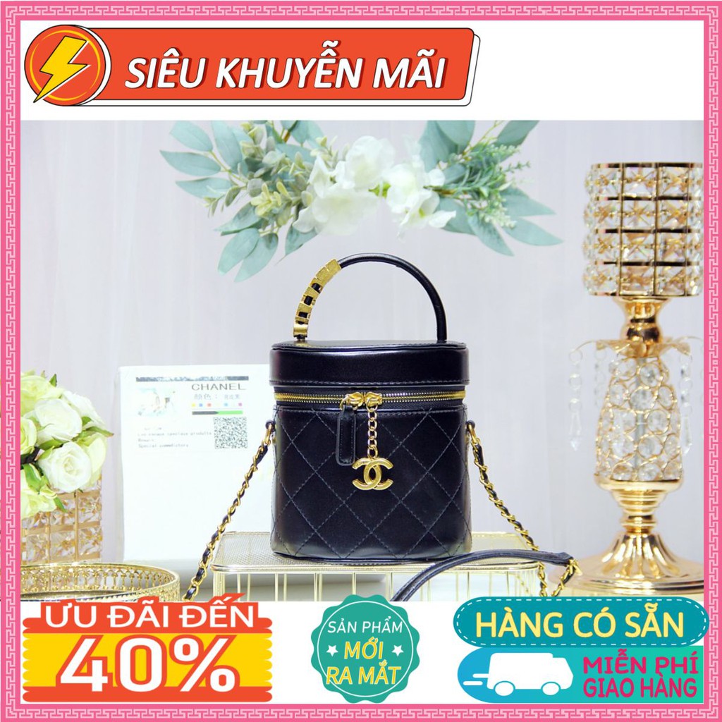 Túi Xách Nữ Cốp Tròn Quai Phụ Kiện Đeo Chéo (Có Hộp)