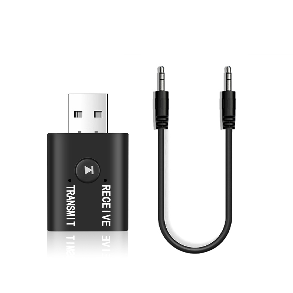 Bộ thu phát âm thanh Bluetooth 5.0 không dây cổng USB 3.5mm cho ô tô