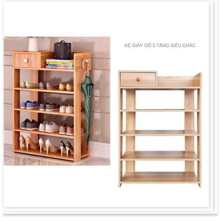 Kệ để giày dép gỗ 5 tầng cao cấp 5 tầng