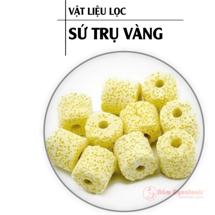 [100gr] Sứ Trụ Vàng | Sứ Lỗ Vàng - Vật Liệu Lọc Nước Cho Bể Cá Thuỷ Sinh
