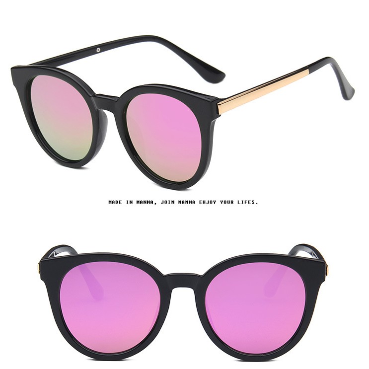 Kính mát kim loại kiểu mắt mèo phong cách Hàn Quốc sang trọng thời trang nhiều màu sắc dành cho nữ