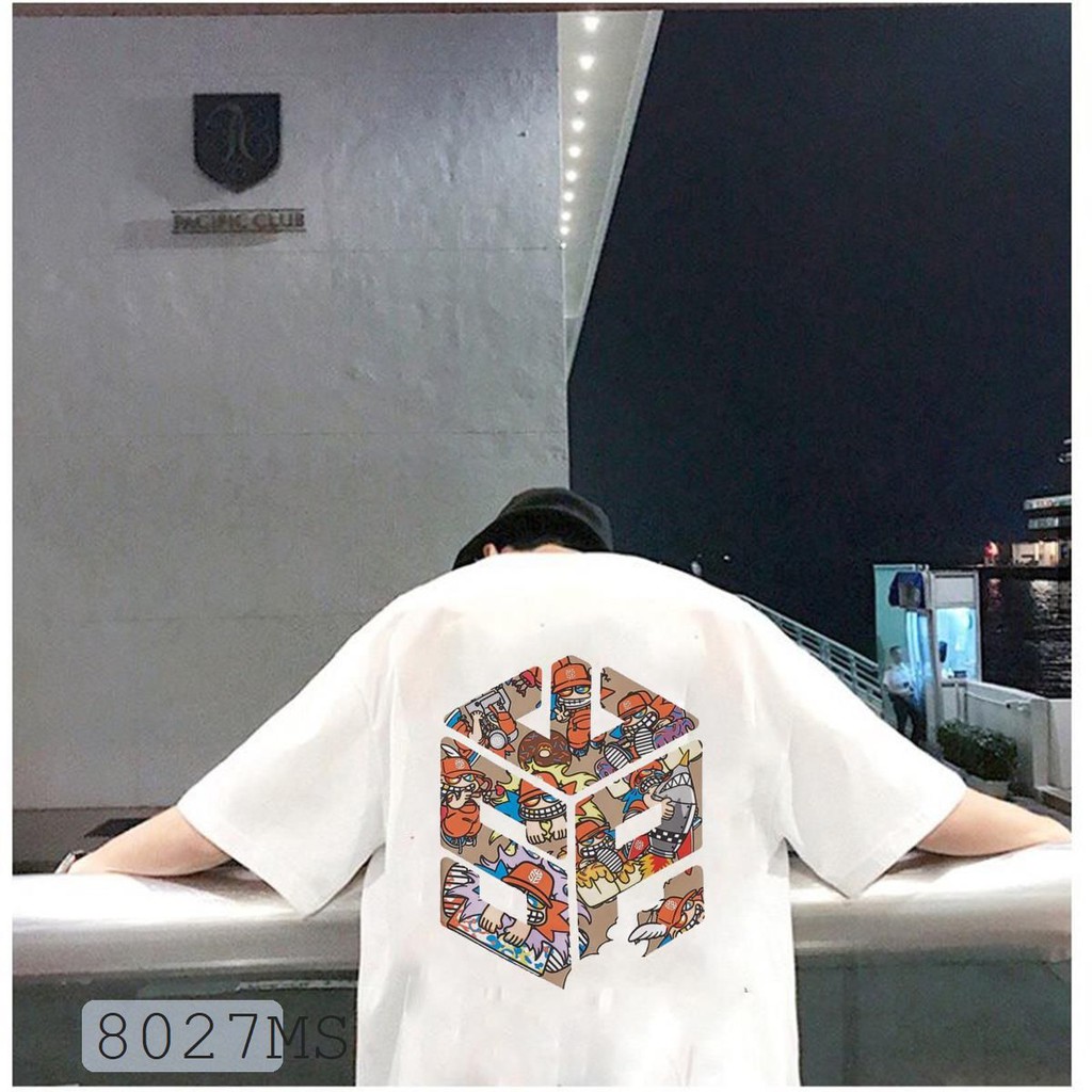 ÁO THUN UNISEX TAY LỠ MIX TAB NAM VÀ NỮ IN HÌNH SIÊU HOT | BigBuy360 - bigbuy360.vn