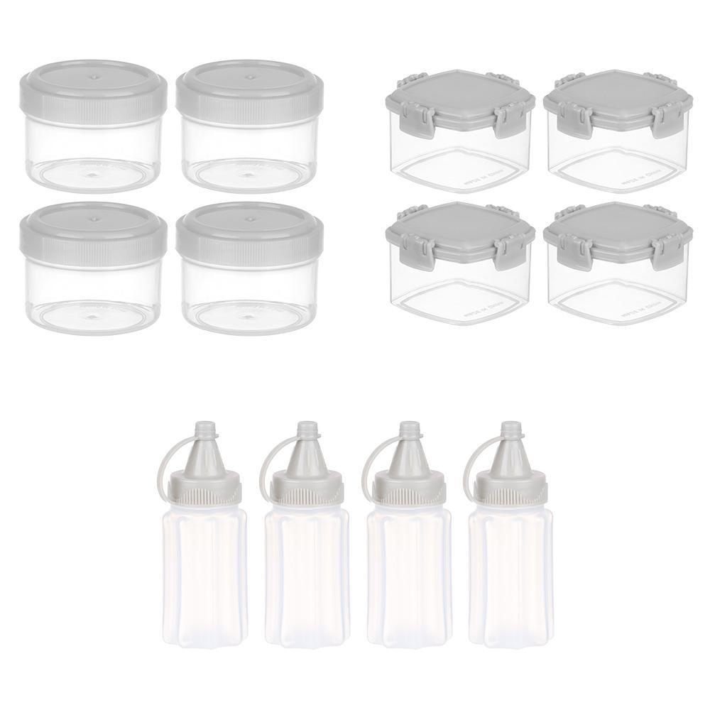 Set 4 Hộp Đựng Gia Vị Mini Dễ Vệ Sinh Cho Nhà Bếp